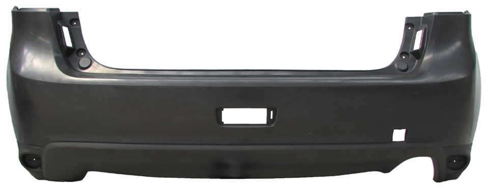 [MI1100297] Rear bumper cover MITSUBISHI OUTLANDER 2013-2015 w/Textured Lower; w/o Flare Holes; prime 