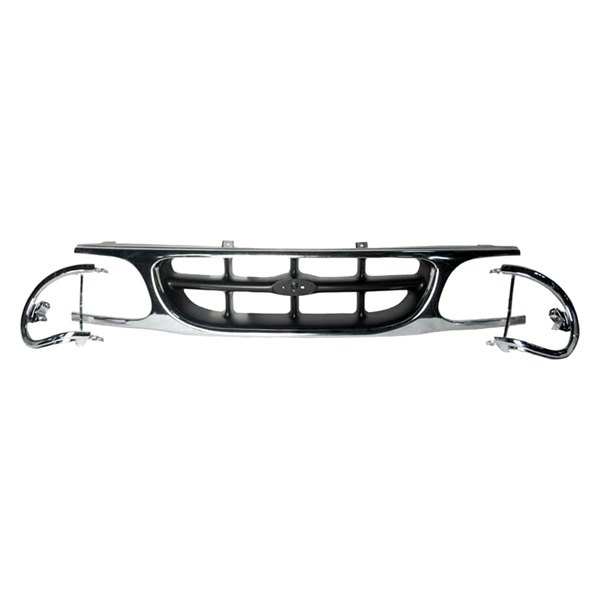 [FO1200374] Grille assy FORD EXPLORER 1995-2001 Info: XL|XLT|EDDIE BAUER; Chrome/Black; w/Extensions; PTM