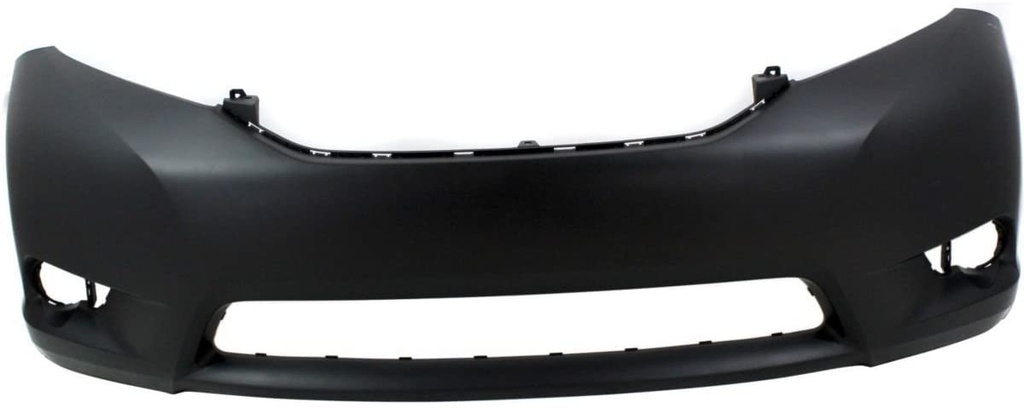Front bumper cover TOYOTA SIENNA 2011-2017: BASE|LE|XLE; w/o Park Assist Sensors; prime