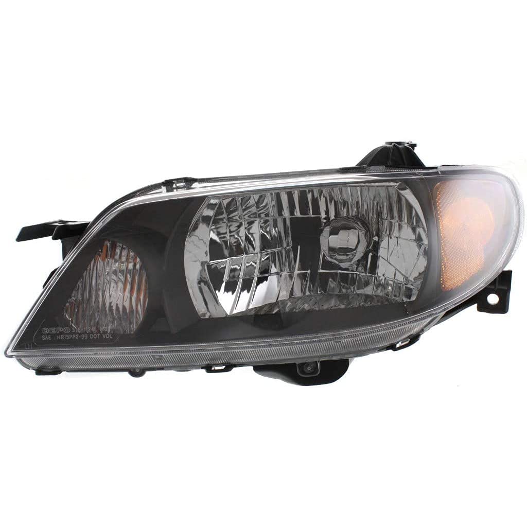 LT Headlamp assy composite MAZDA PROTEGE 2001-2003 BLACK