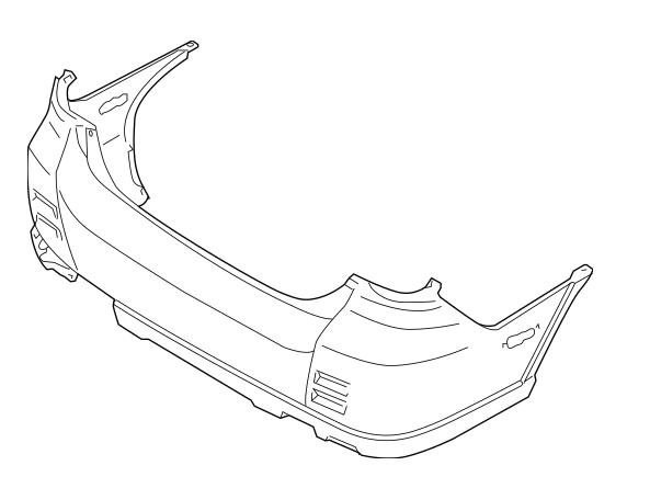 Rear bumper cover SUZUKI AERIO 2005-2007; H/B