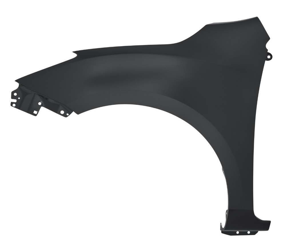  LT Front fender assy Mazda 3 2010-2013 SDN I w/Stone Guard; w/o Side Signal Lamps; w/o Molding Hole