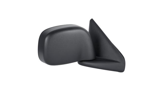 RT Mirror outside rear view DODGE RAM 2005-2009 R1500 MEGA CAB; Power; Heated; Man-Folding; w/o Towing Pkg 