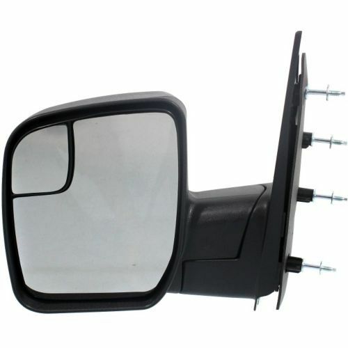 LT Mirror outside rear view FORD E-150 2010-2017; CUTAWAY; Sail Type; Manual; w/Integrated Spotter; Textured Black