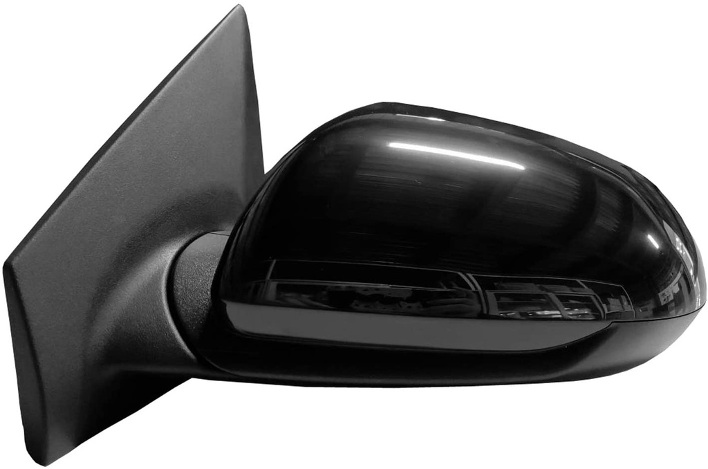 LT Mirror outside rear view KIA RIO 2018-2020: EX|S; H/B; Power; Heated; w/o Signal Lamp; Black 