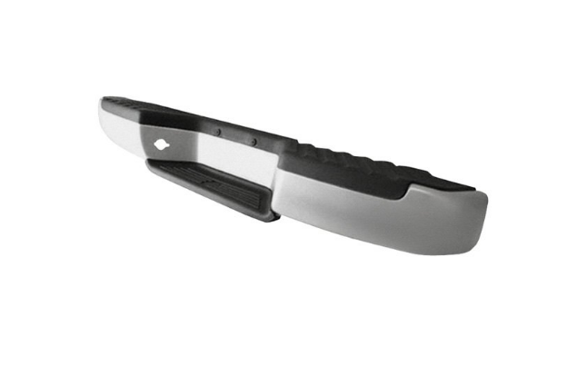 [NI1102135] Rear bumper face bar NISSAN FRONTIER 1998-2004: Includes Brackets & Pads; Black STEP BUMPER ASSY SILVER W/BRACKET & PAD