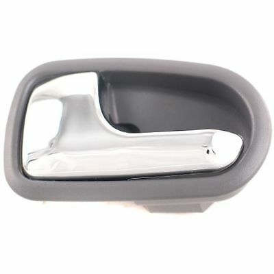 LT Front door handle inside MAZDA PROTEGE 2001-2003; Gray and chrome
