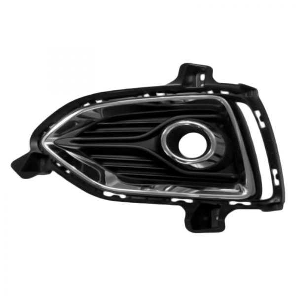 LT Front bumper insert HYUNDAI ACCENT 2018-2022: Sedan; Fog Lamp Bezel; w/Fog Lamps 