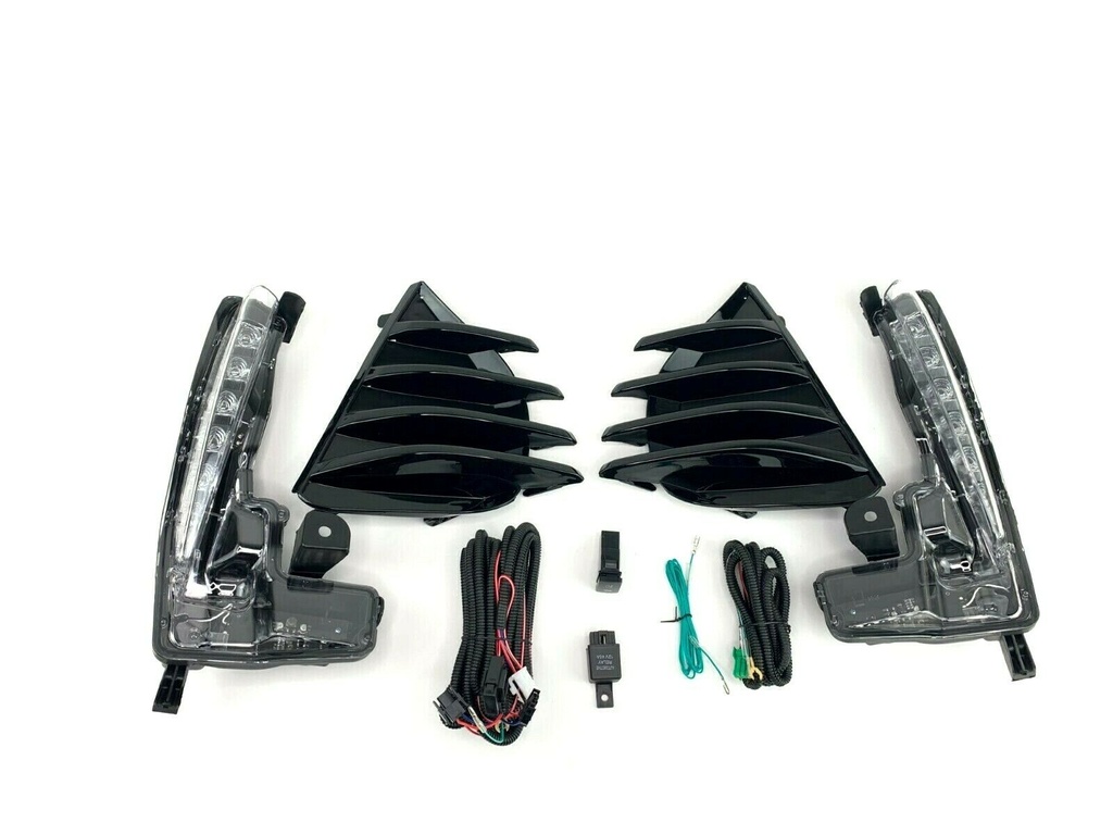 LED Daytime running lights fog lamps with covers TOYOTA COROLLA 2017-2019; SE 