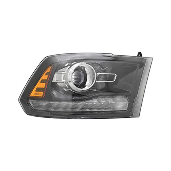 [CH2503289] RT Headlamp assy composite DODGE RAM 1500 2016-2018; Projector Type; Black