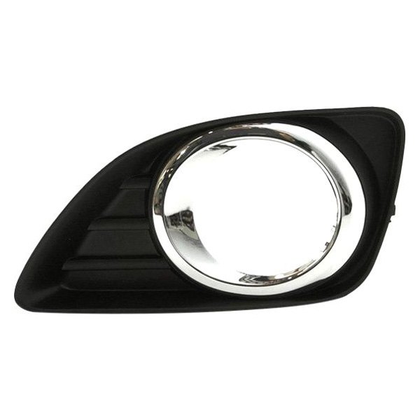 LT Front bumper insert TY CAMRY 2010-2011; Fog Lamp Hole Cover; w/Fog Lamps; w/o Spoiler
