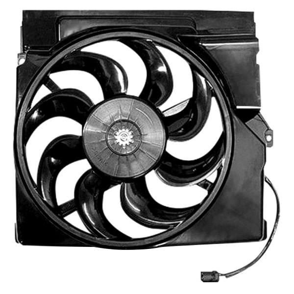 Radiator cooling fan assy TOYOTA COROLLA / MATRIX 2009-2013; 1.8L; North America Built; Motor/Blade/Shroud Single Fan Assy