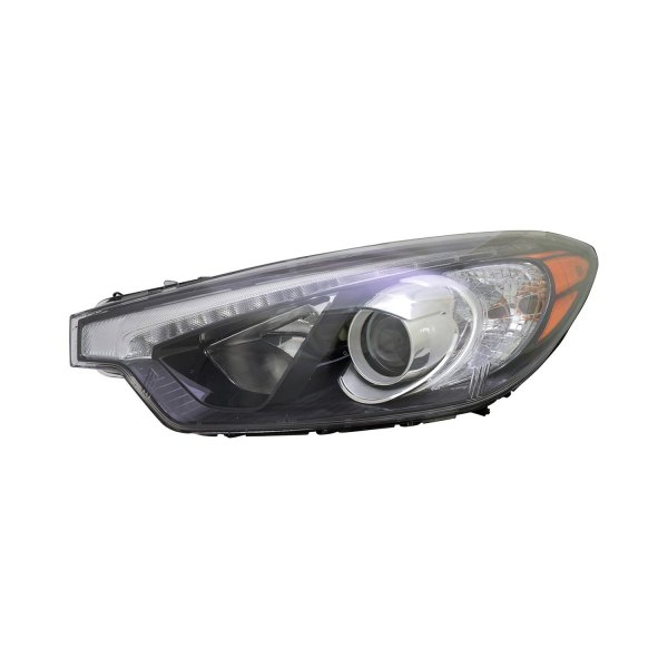 LT Headlamp assy composite KIA FORTE 2014-2015; Sedan; Halogen; w/LED Position Lamp