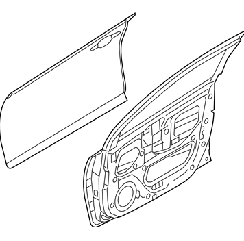[HY1301157] RT Front door shell HYUNDAI ACCENT 2018-2022