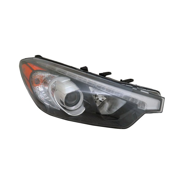 RT Headlamp assy composite KIA FORTE/FORTE5/FORTE KOUP 2014-2015; Halogen; w/LED Position Lamp