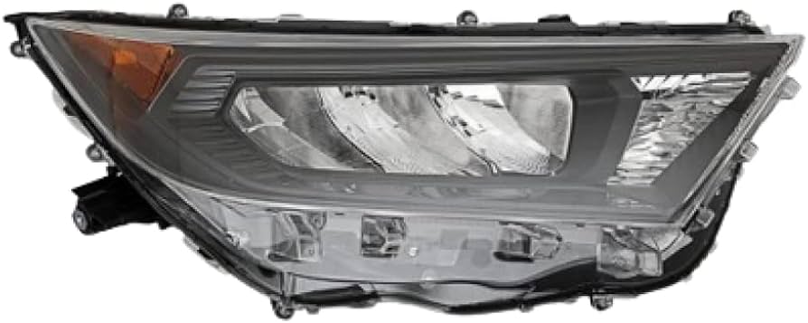 [TO2519200] RT Headlamp lens/housing TY RAV4 2019-2022; LE model, BLK Housing