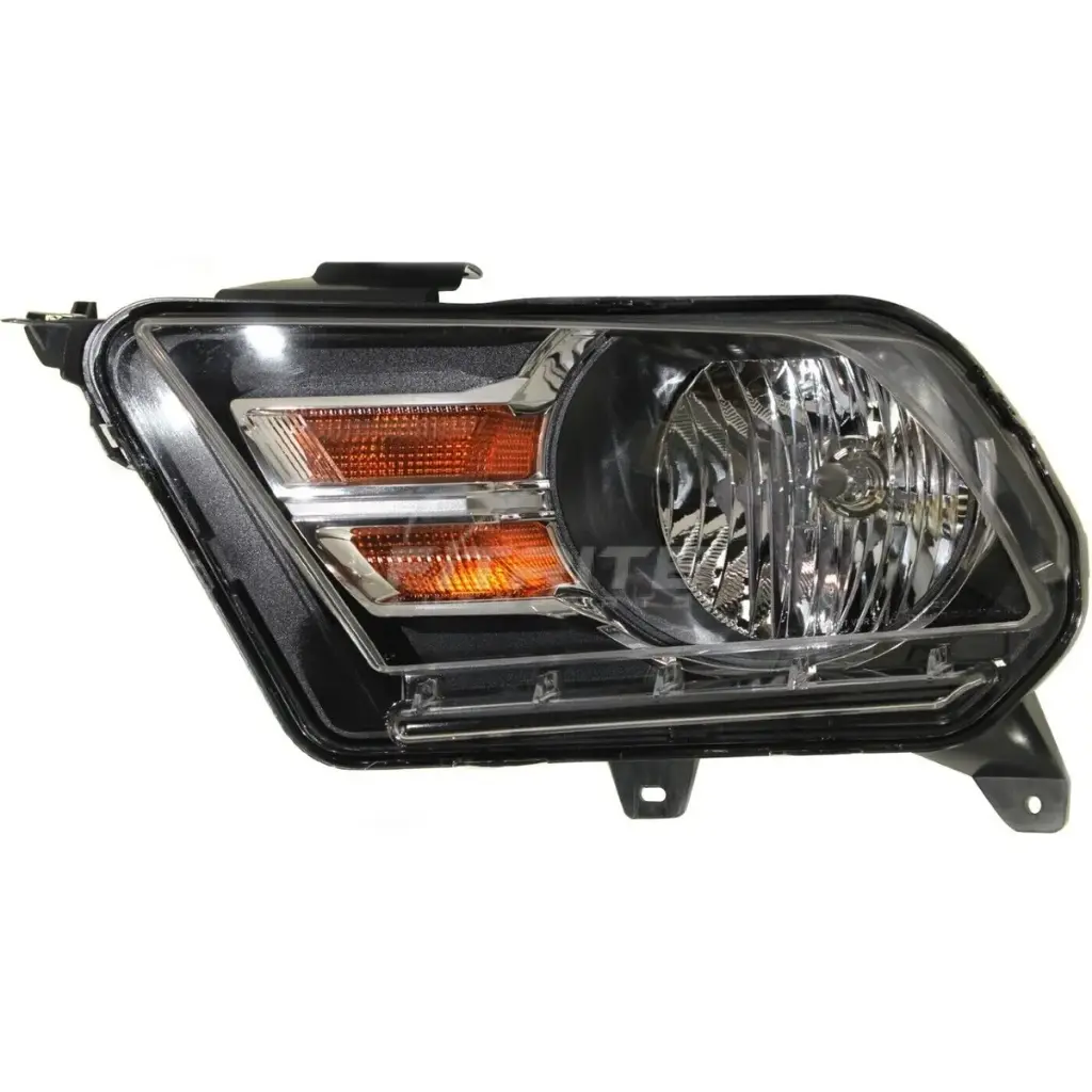 LT Headlamp assy composite FORD MUSTANG 2010-2014; BASE; Halogen	