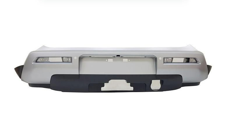 Rear bumper cover NISSAN PATHFINDER 2022-2024: w/Towing Hitch; Silver	