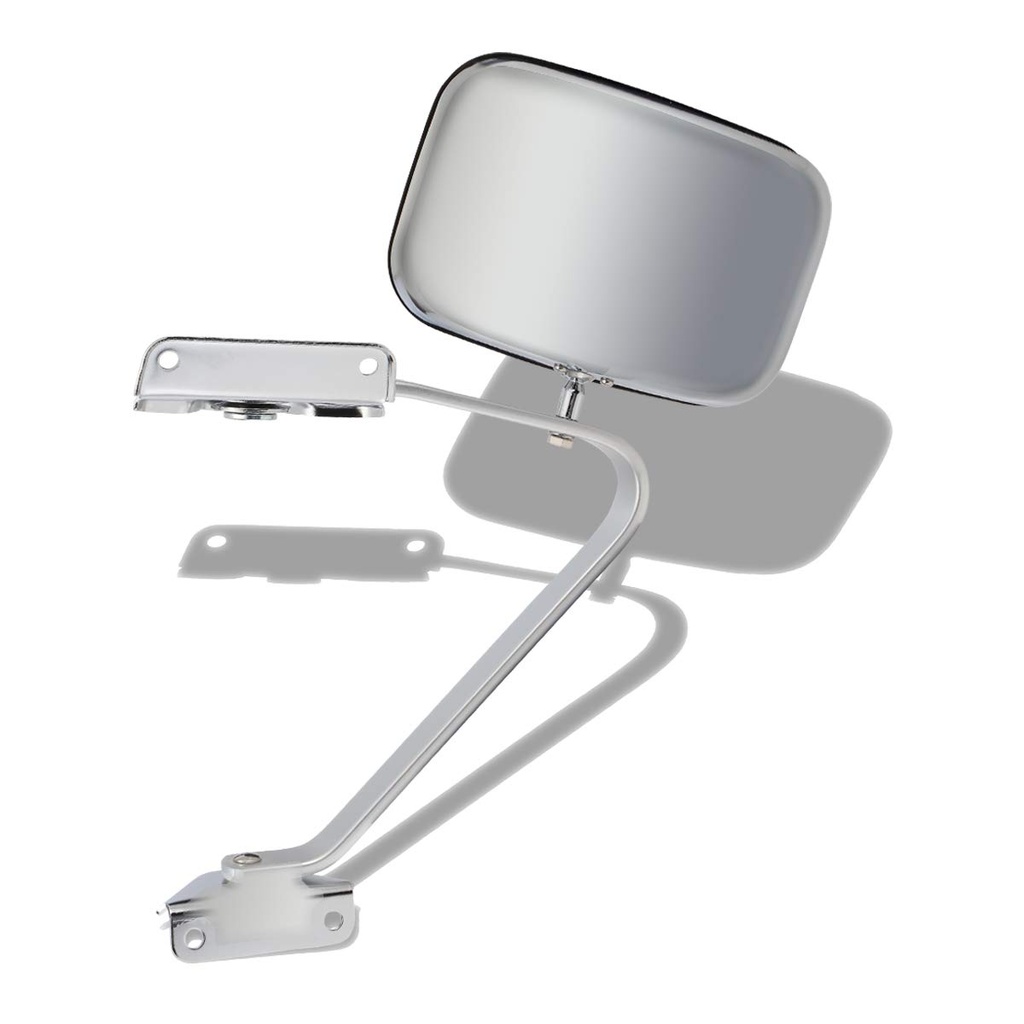 LT Mirror outside rear view FORD F-150 1987-1991: swing lock; bright	