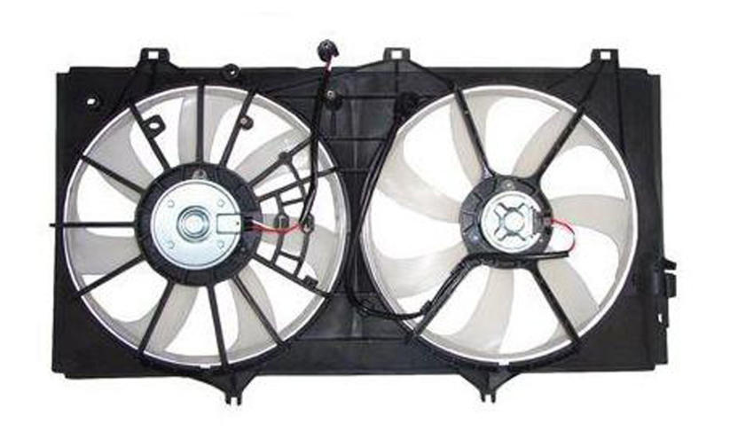 Radiator cooling fan assy NISSAN VENZA 2009-2016; LEXUS ES350 2007-2011; Dual Fan Assembly; w/Towing Pkg