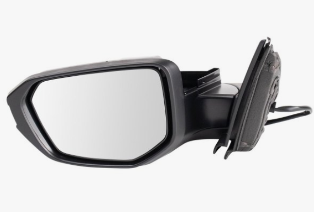 LT Mirror outside rear view HONDA CIVIC 2017-2021 Power; Non-Heated; w/o Signal Lamp; Flat Glass; w/Cover; PTM; see notes 