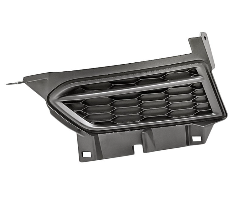 LT Front bumper insert NISSAN VERSA 2020-2022; BASE|S|SV; Fog Lamp Opening Cover; w/o Fog Lamps