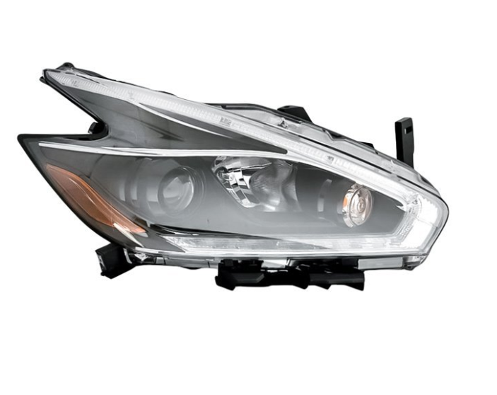 RT Headlamp assy composite NISSAN MURANO 2018; Halogen; Black Bezel
