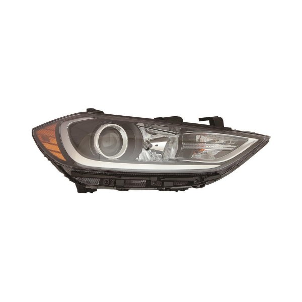 RT Headlamp HYUNDAI ELANTRA 2017-2018 Halogen w/o DRL; Value Line