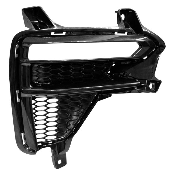 RT Front bumper insert KIA FORTE 2019-2021: EX;LXS;S; Gloss black; Value Line