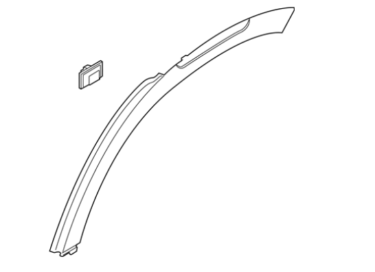 [87742-K2000CA] fender flare right HYUNDAI VENUE 2020-2023