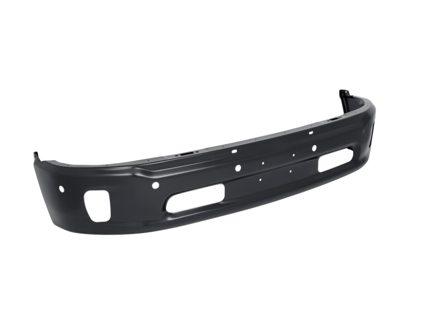 Front bumper face bar RAM 1500 2014-2021 2 Piece Bumper; w/Fog Lamps; w/Parking Sensors; PTM  Value Line