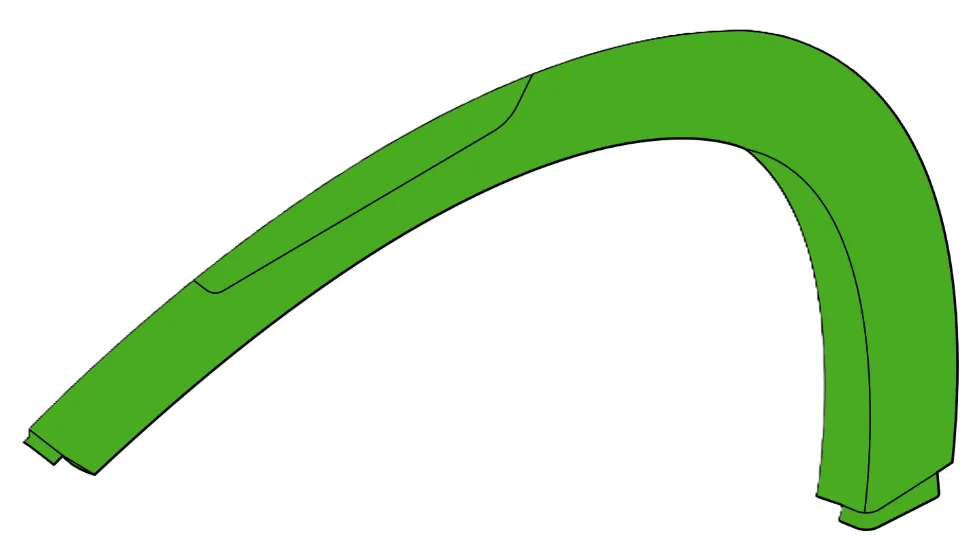 [87712-K2010] RT Wheel opening molding HYUNDAI VENUE 2020-2023