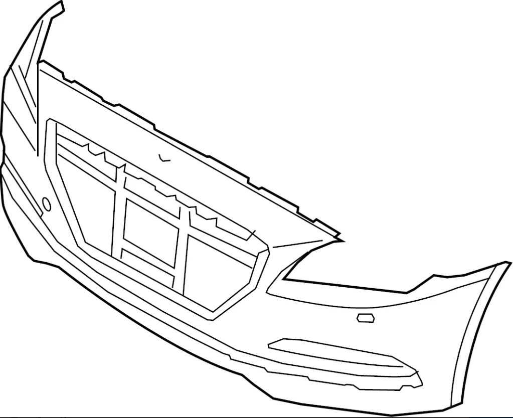 Front bumper cover HYUNDAI ELANTRA 2024-2025 LIMITED HYBRID; w/Parking Sensors; prime