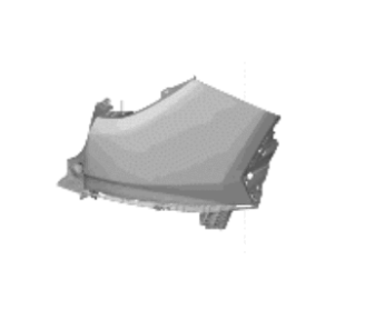 [HY1117105V] RT Rear bumper cover HYUNDAI TUCSON 2022-2024 Exc HYBRID; Korea Built Value Line