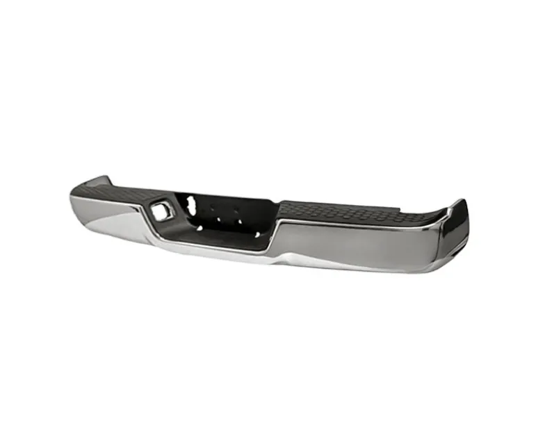 [CH1103117V] Rear bumper assembly RAM 1500 2009-2024 w/o Dual Exh; w/o Parking Sensor; w/Lic/Lamps; Chrome; see notes Value Line