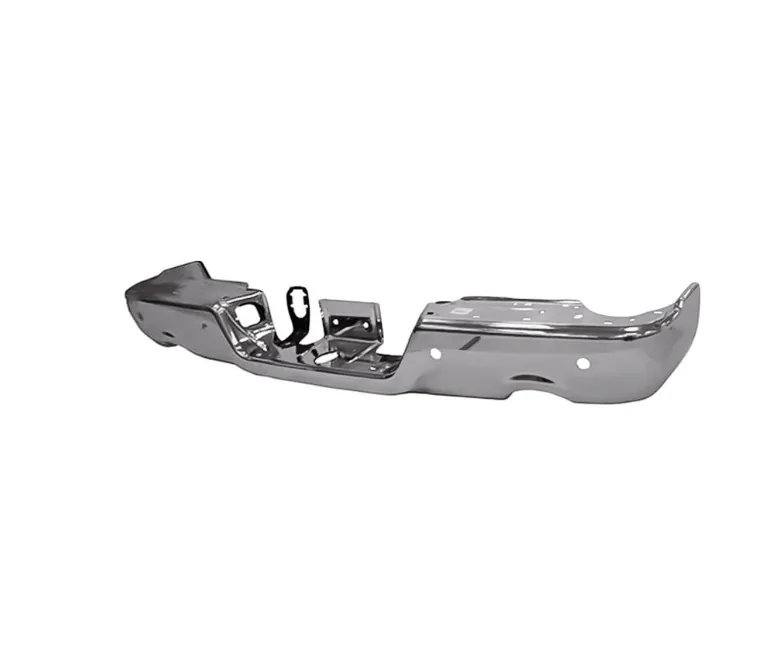 [CH1102365V] Rear bumper face bar DODGE RAM 1500 2009-2010 w/Dual Exhaust; w/Parking Sensor; Chrome Value Line