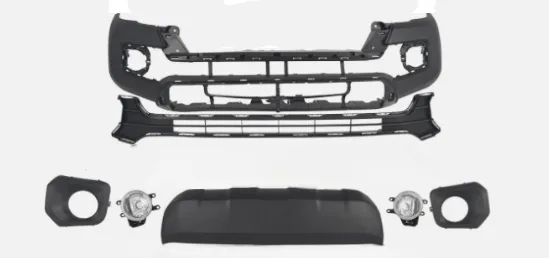 [TO1000415V-PARTIAL ASSY] Front bumper assembly TOYOTA TACOMA 2016-2023; W/O grille assembly, w/fog lamp cover,w/fog lamp; Value Line