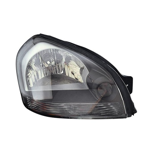 [HY2503133] [HY2503133] RT Headlamp assy composite HYUNDAI TUCSON 2005-2008 Info: Clear Reflector; Gray Bezel