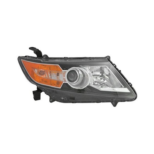 [HO2503154] [HO2503154] RT Headlamp assy composite HONDA ODYSSEY 2014-2017 Info: Halogen; Black Bezel