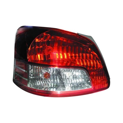 [TO2818133] LT Taillamp lens/housing TOYOTA YARIS 2007-2012: BASE; Sedan; w/o Sport Pkg