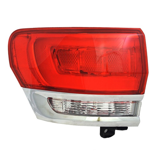 [CH2804106] LT Taillamp assy outer JEEP GRAND CHEROKEE 2014-2020: LAREDO|LIMITED|OVERLAND|SUMMIT; w/o Gray Trim; Chrome