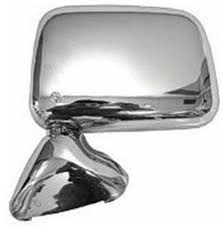 [TO1320122] LT Mirror outside TOYOTA PICKUP 1989-1995; Chrome; door mount foldable; w/vent window; w/single glass mirrors