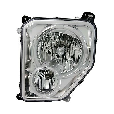 [CH2502233] [CH2502233] LT Headlamp assy composite JEEP LIBERTY 2010-2012: w/Fog Lamps; Chrome Bezel; Round Bulb Shield