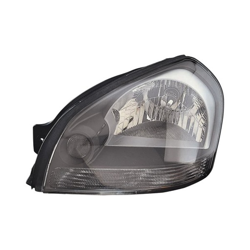 [HY2502133] [HY2502133] LT Headlamp assy composite HYUNDAI TUCSON 2005-2008 Info: Clear Reflector; Gray Bezel