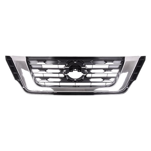 [NI1200296]  Grille PATHFINDER 17-20 SILVER/BLACK W/ CHROME MOLDING)