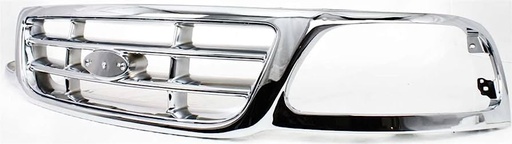 [FO1200537] [FO1200537] Grille assy FORD F-150 1999-1999: Cross Bar Style; Silver w/gray insert