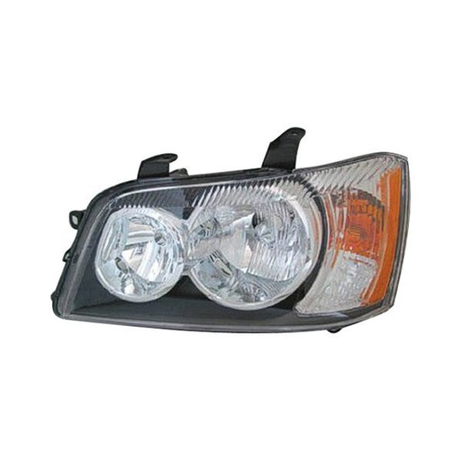 [TO2502141] LT Headlamp assy composite TOYOTA HIGHLANDER 2001-2003 Info: w/o bulbs