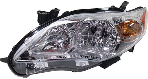 [TO2502203] LT Headlamp assy composite TOYOTA COROLLA 2011-2013 Info: BASE|CE|LE; Canada Built
