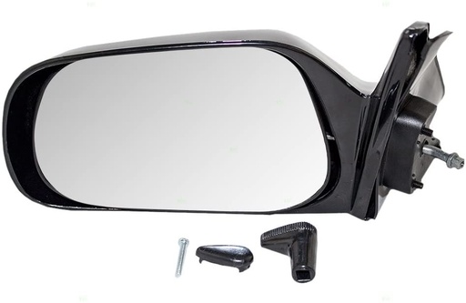 [TO1320136] [TO1320136] LT Mirror outside rear view TOYOTA COROLLA 1988-1992 Info: 4dr sedan/4dr wagon; Japan built; manual remote; black