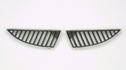 [MI1200249] [MI1200249] Grille assy MITSUBISHI LANCER 2004-2005 Info: except Evolution; 4dr sedan; right side; bright & silver & black; w/11 strp